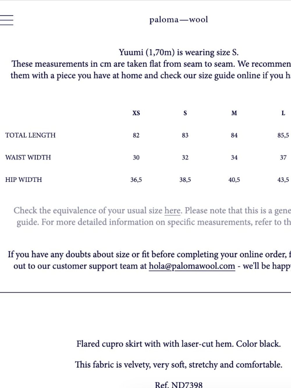 Paloma Wool Vicky Flared Cupro Skirt (Black, size M) - Picture 13 of 14